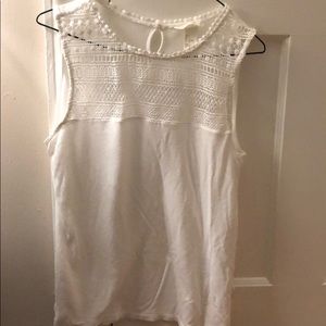H&M white tank - S
